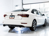 AWE Track Edition Exhaust - Non-Resonated - for MK7 Jetta GLI w/ Stock Downpipe - Diamond Black Tips - Mounted